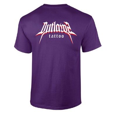 Outlawz Tattoo / Logo / T-Shirt / Purple